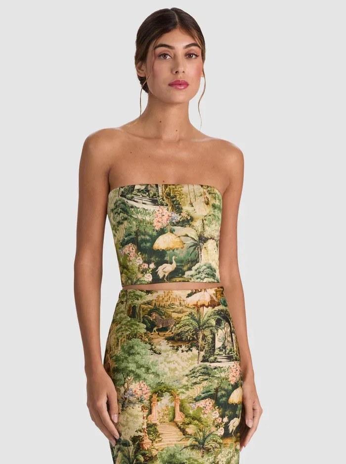Ceresi Smcked Bk Bandeau Top by Alice + Olivia