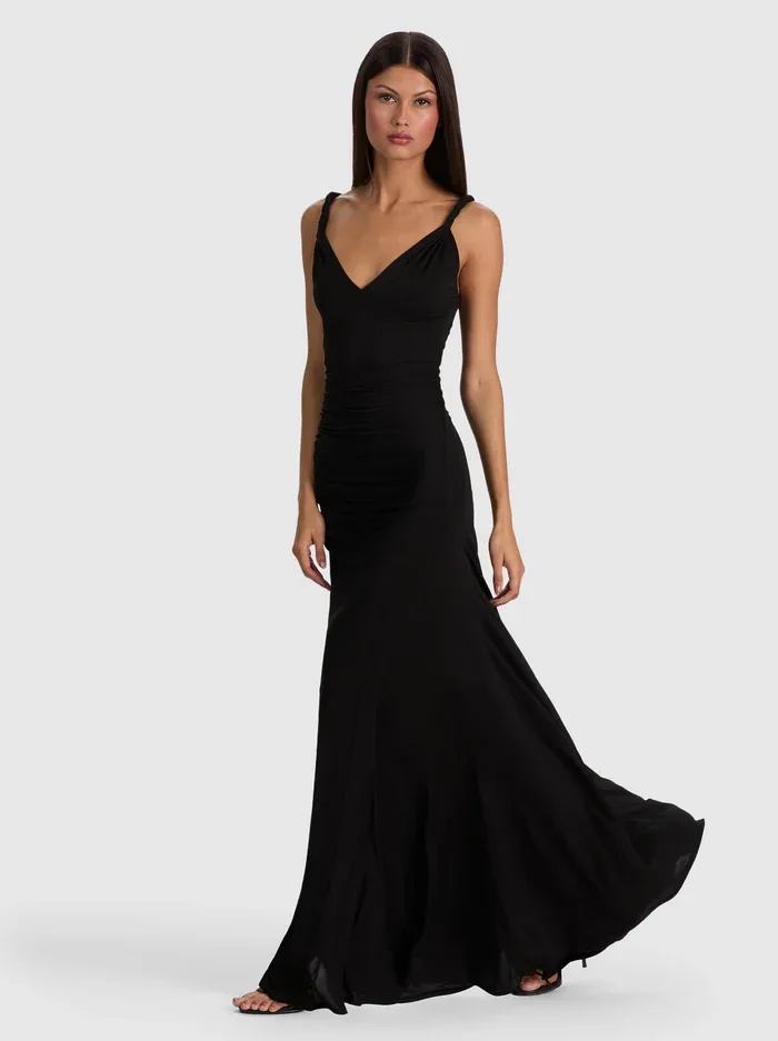 Bianca Twist Strap Maxi Dress