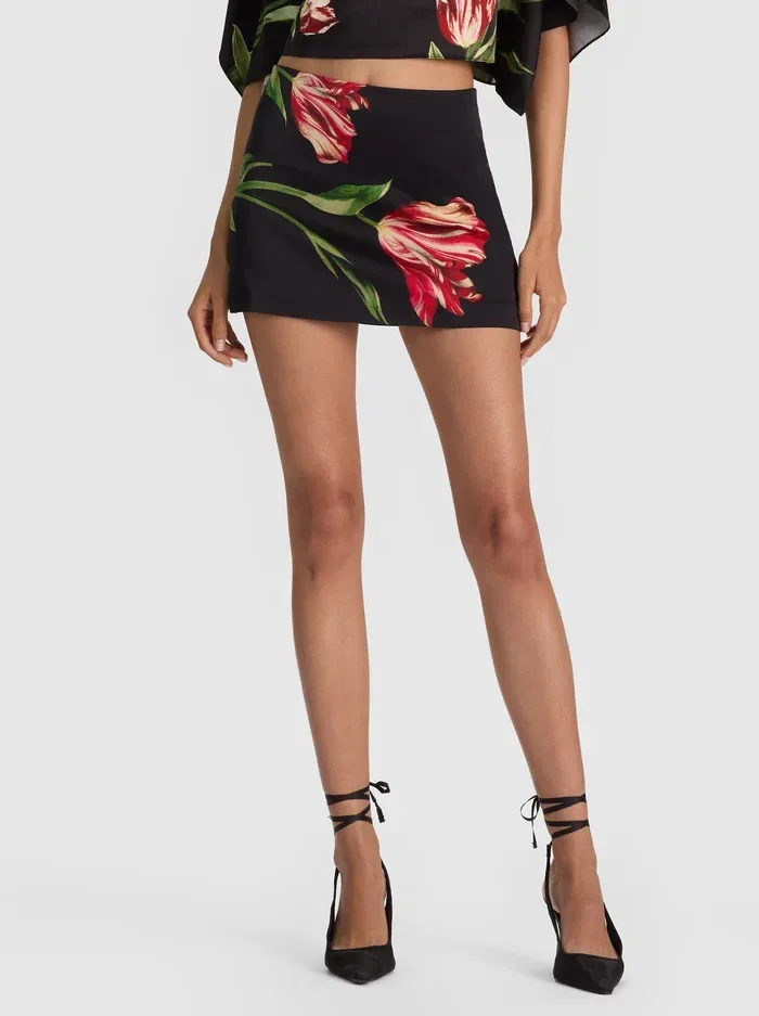Rubi Mini Skirt by Alice + Olivia
