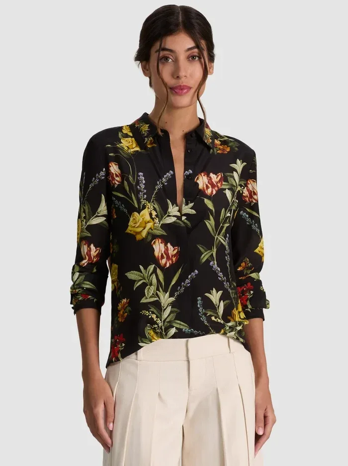 Willa Silk Blouse by Alice + Olivia
