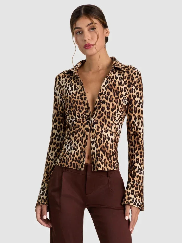 Freya Button Down Top by Alice + Olivia