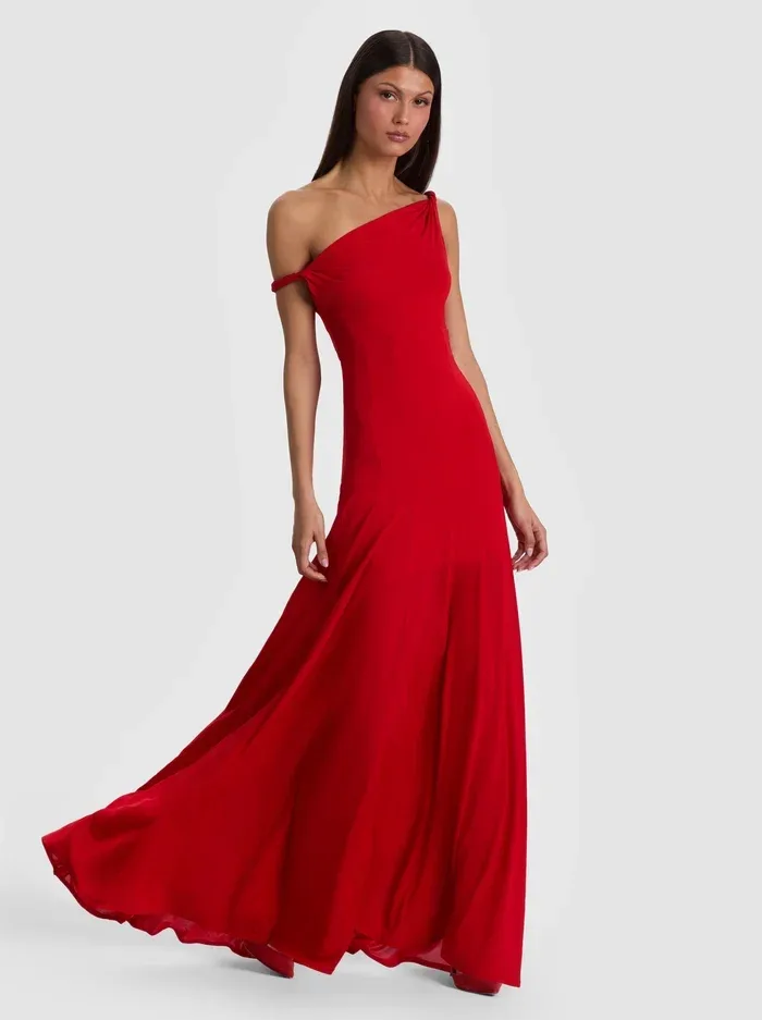 Noelia Twist Strap Maxi Dress by Alice + Olivia