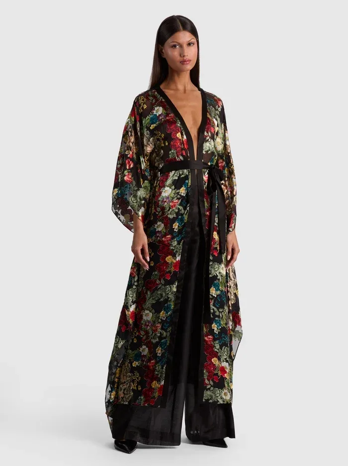 Marva Belted Maxi Kaftan by Alice + Olivia
