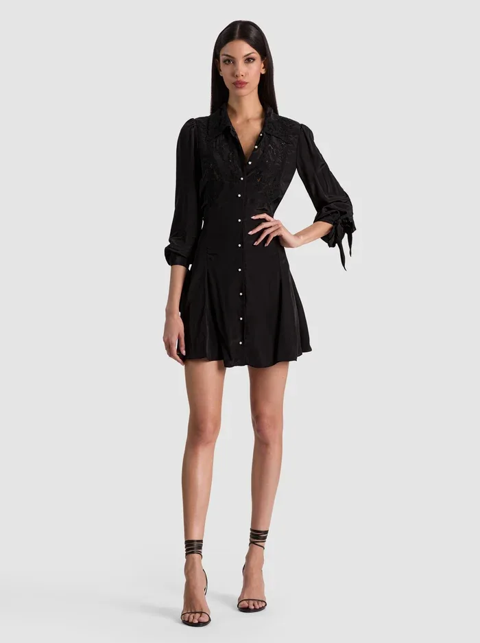 Deborah Mini Shirt Dress by Alice + Olivia