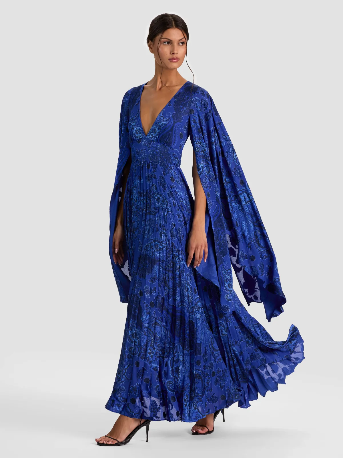 Sion Sunburst Maxi Dress - Boundless Paisley by Alice + Olivia