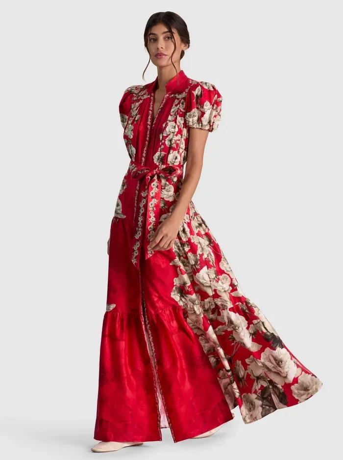 Cora Maxi Shirt Dress by Alice + Olivia