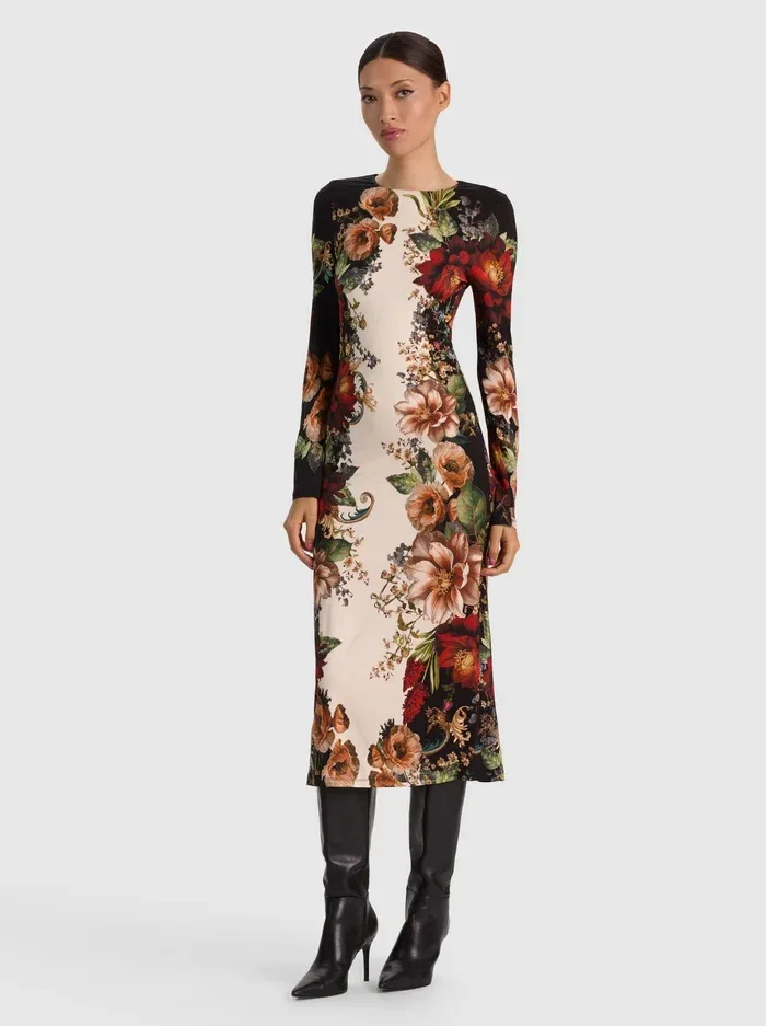 Delora Midi Dress by Alice + Olivia