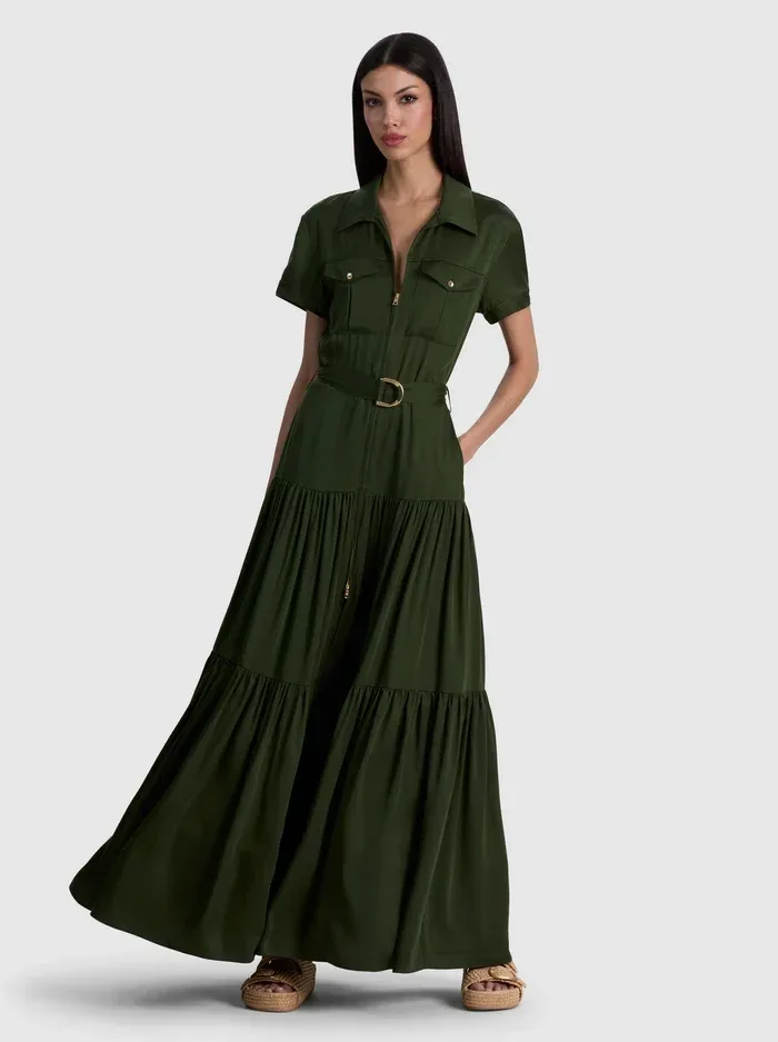 Lucy Maxi Shirt Dress by Alice + Olivia