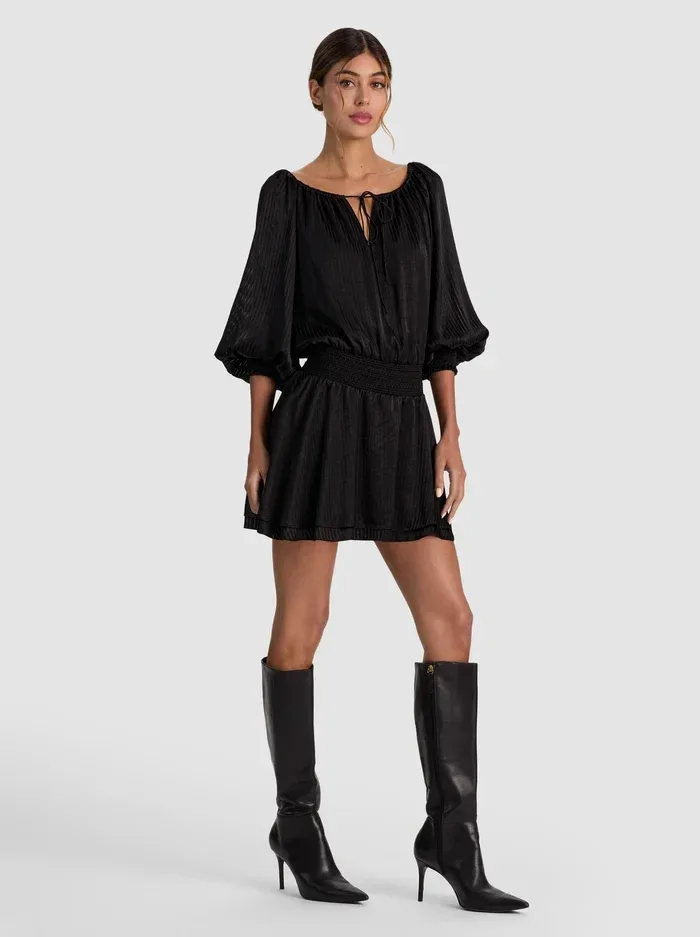 Pauline Drop Waist Mini Dress by Alice + Olivia