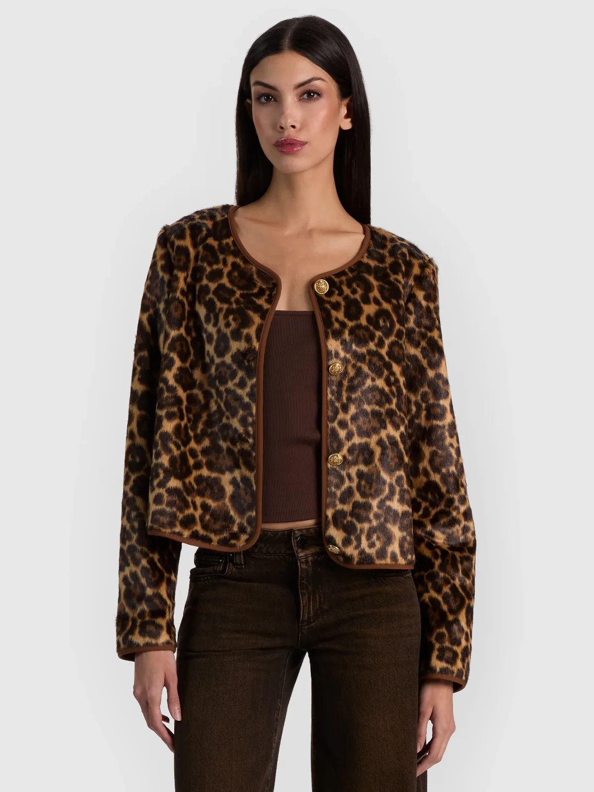 Alma Faux Fur Coat by Alice + Olivia