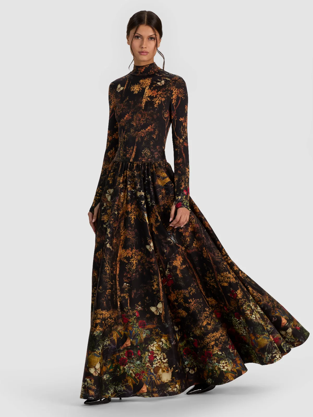 Chara Turtleneck Maxi Dress by Alice + Olivia