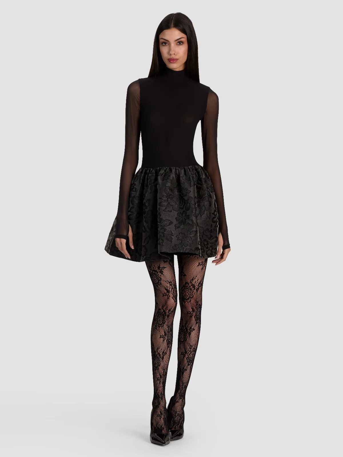 Chara Flared Mini Dress by Alice + Olivia