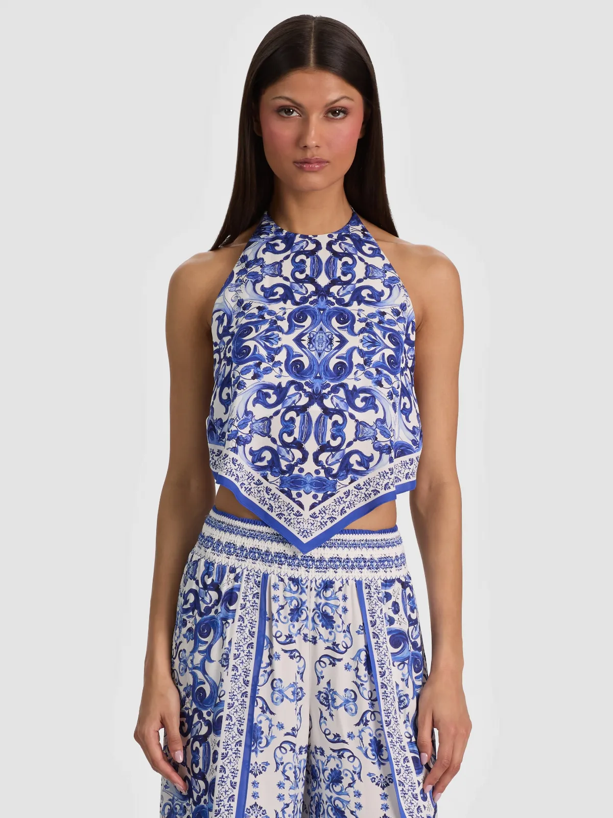 Frenchie Handkerchief Halter Top - Solstice by Alice + Olivia