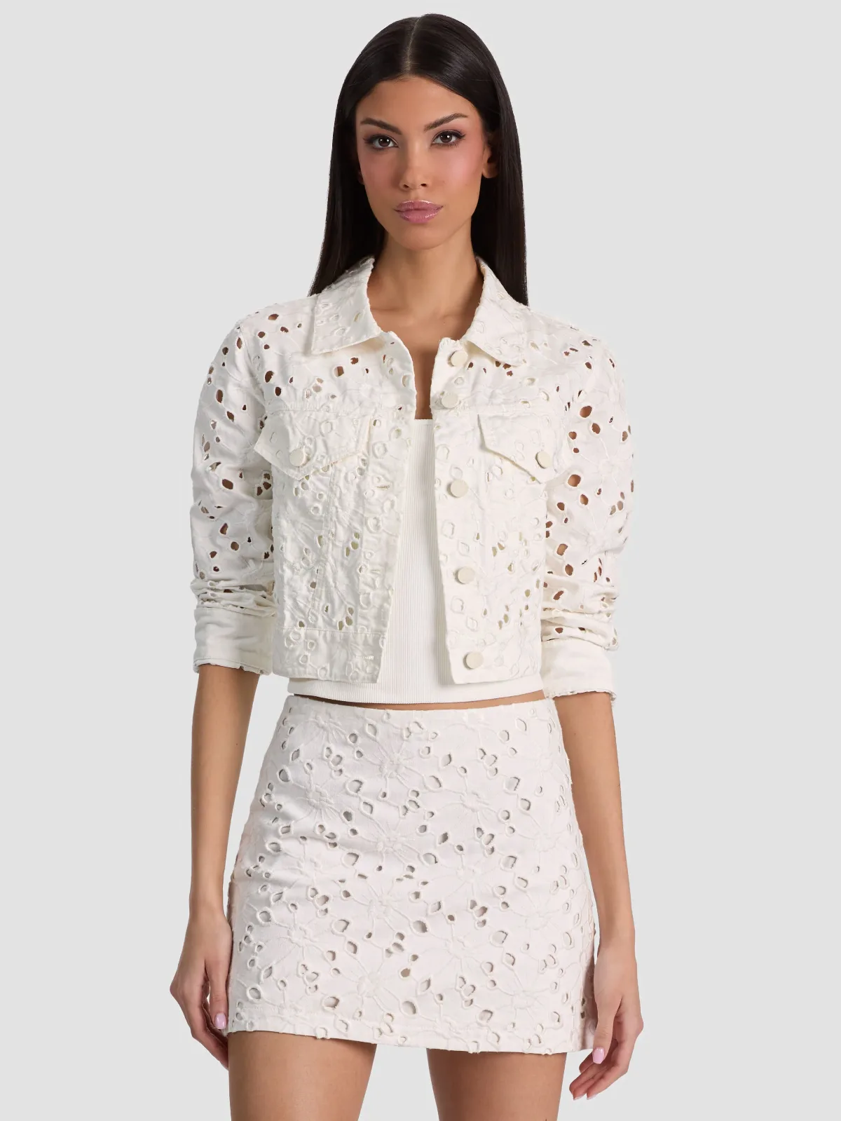 Chloe Denim Jacket by Alice + Olivia