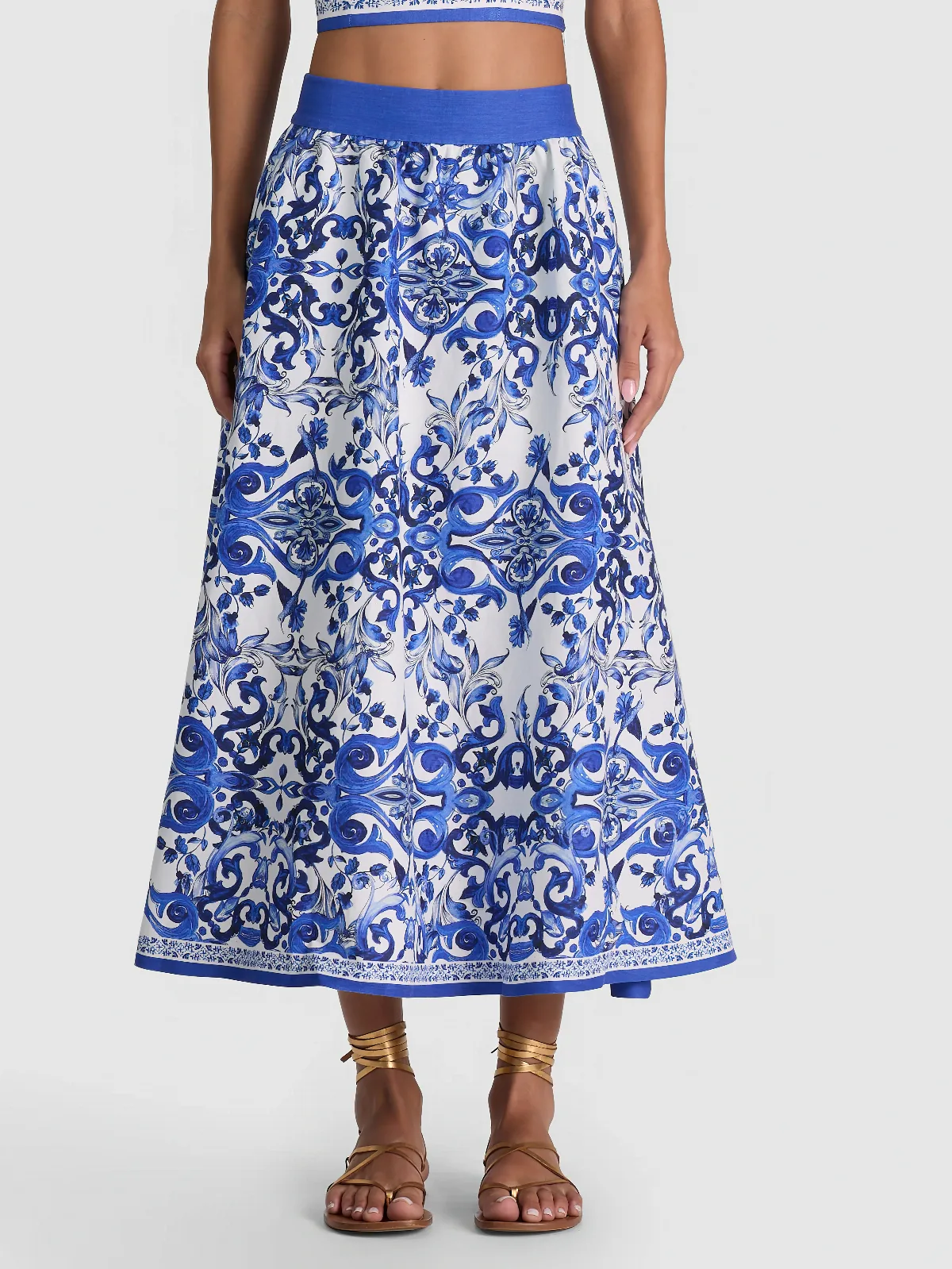 Earla Linen Midi Skirt