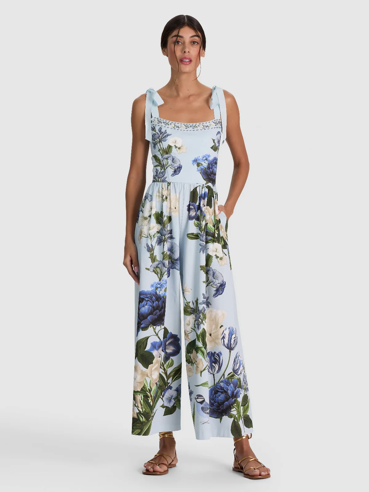 Rosalee Wide Leg Jumpsuit by Alice + Olivia