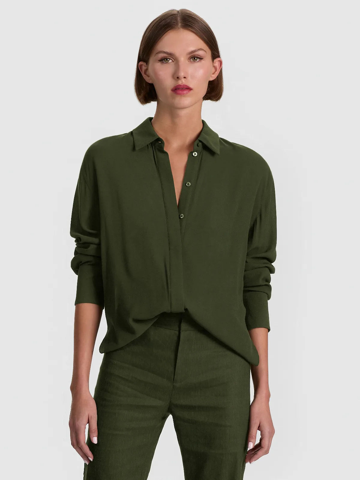 Dimitra Oversized Button Down by Alice + Olivia