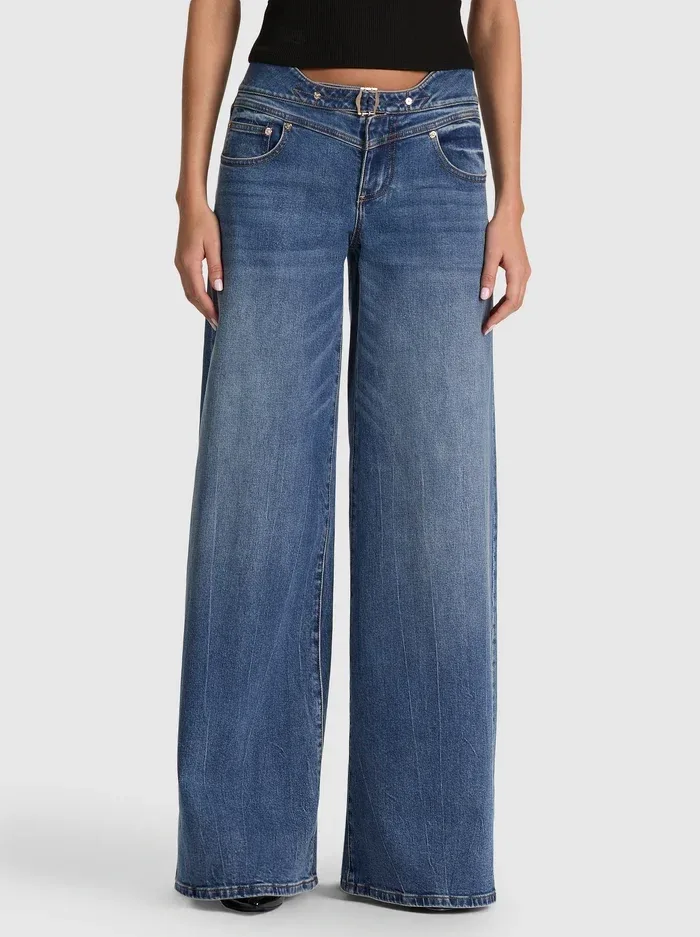 Stanley Cinch Buckle Jean by Alice + Olivia