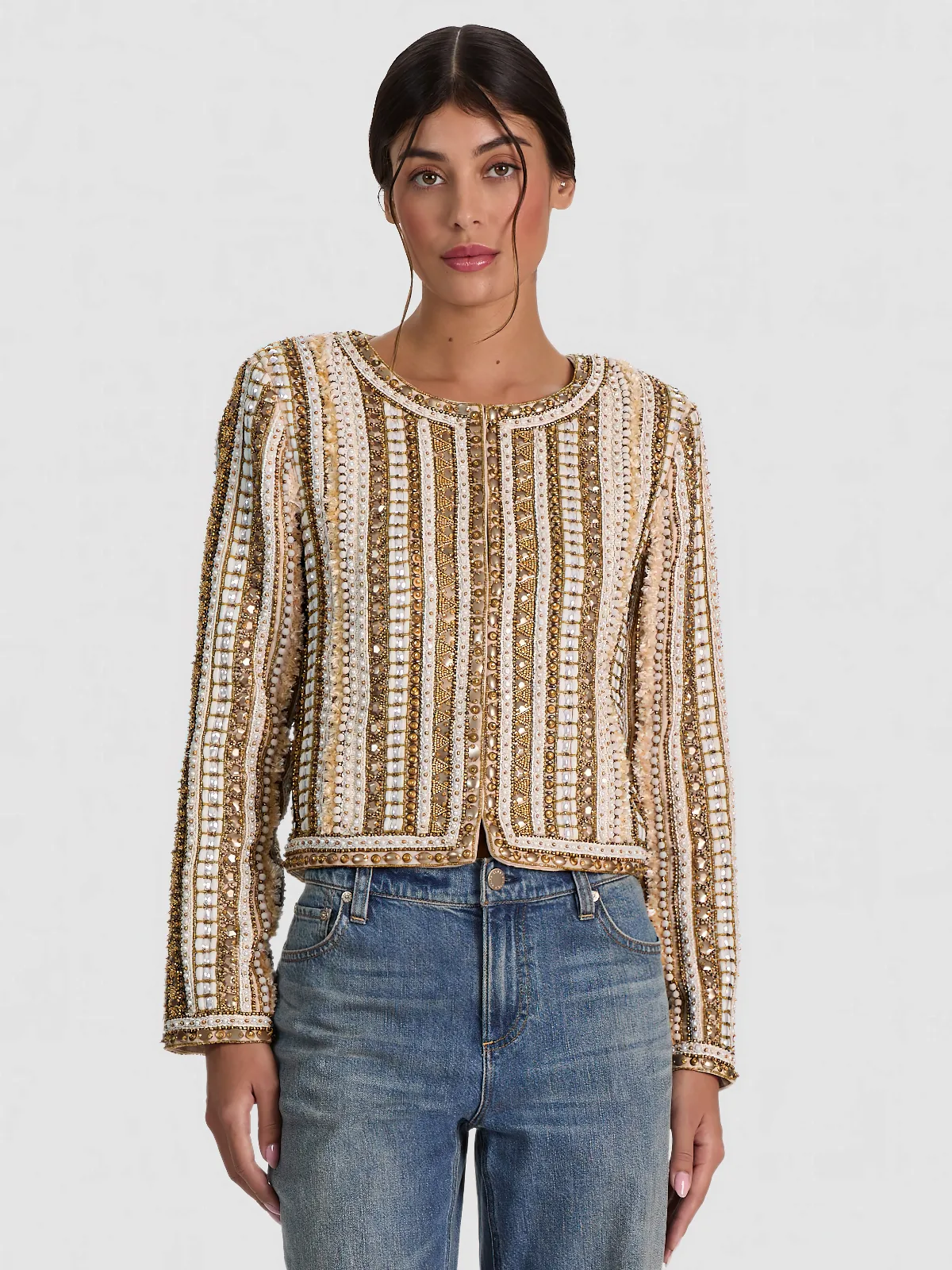 Kidman Embellished Jacket by Alice + Olivia