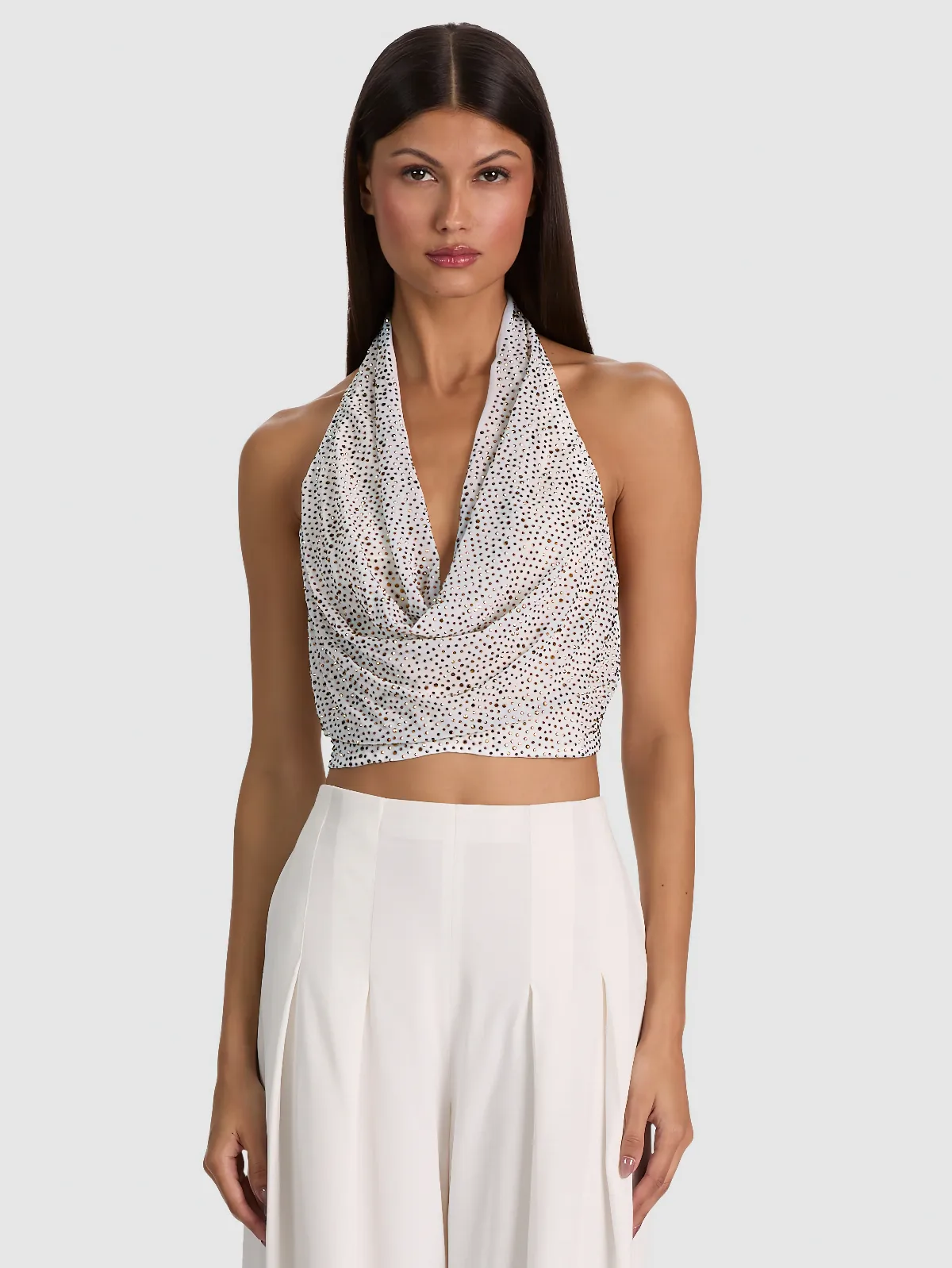 Dani Embellished Halter Top by Alice + Olivia