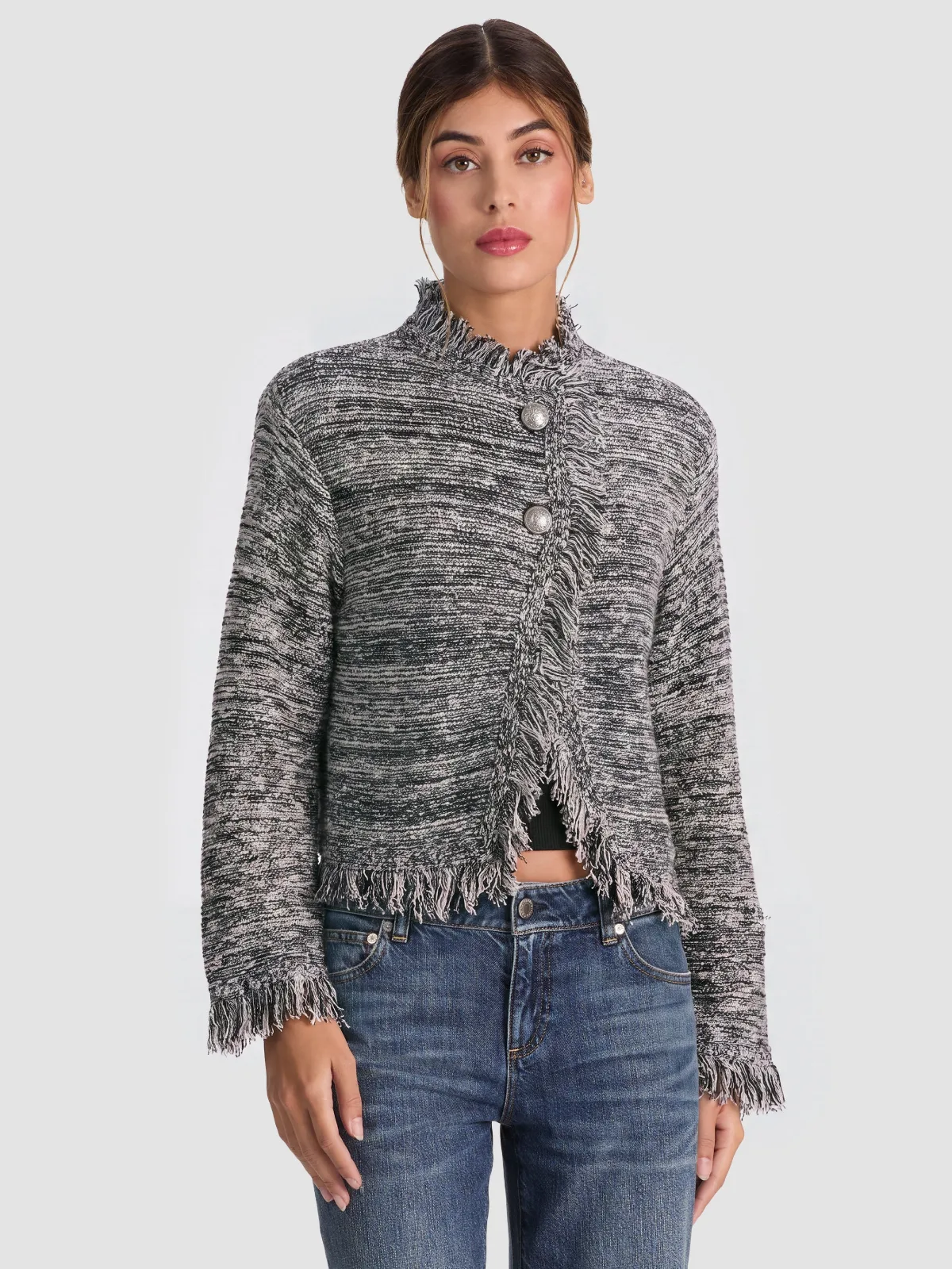 Janet Fringe Jacket by Alice + Olivia