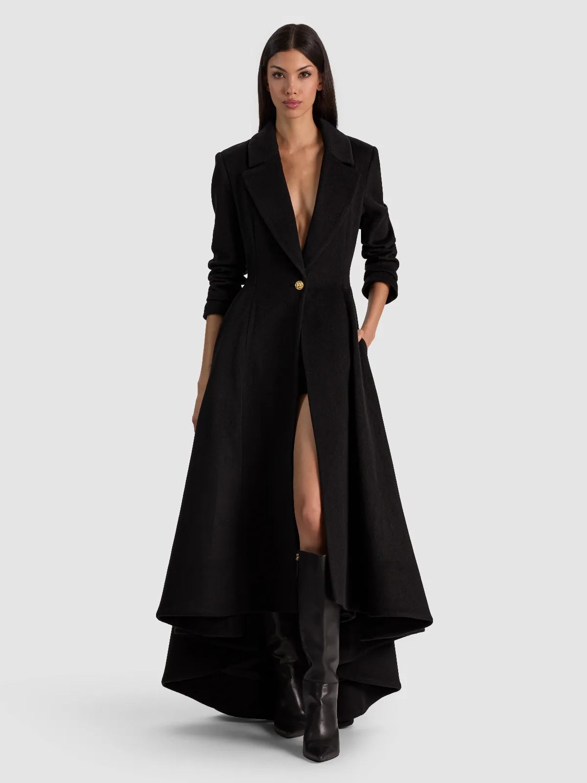 Cheshire Single Breasted Coat by Alice + Olivia