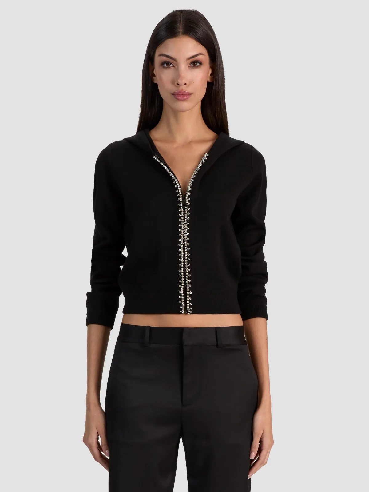 Dollie Embellished Hoodie by Alice + Olivia