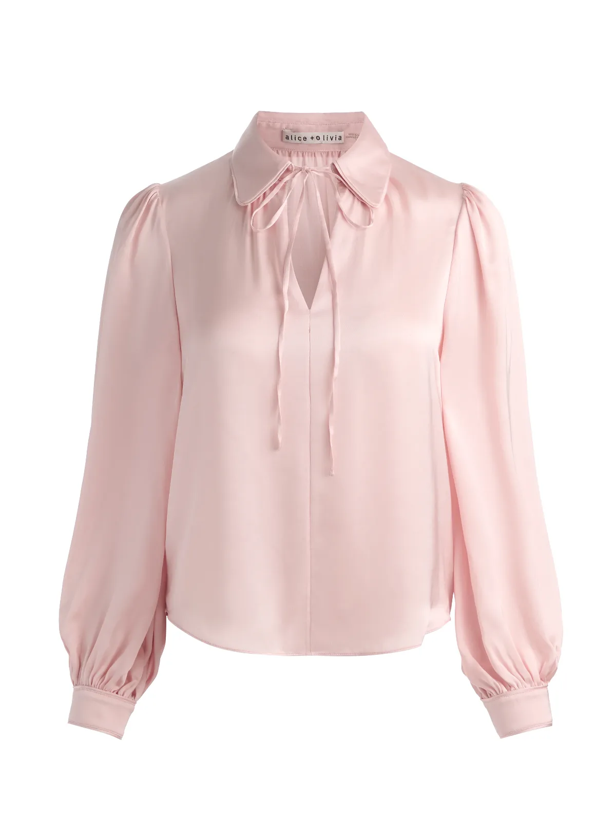 Roanne Tie Front Blouse by Alice + Olivia