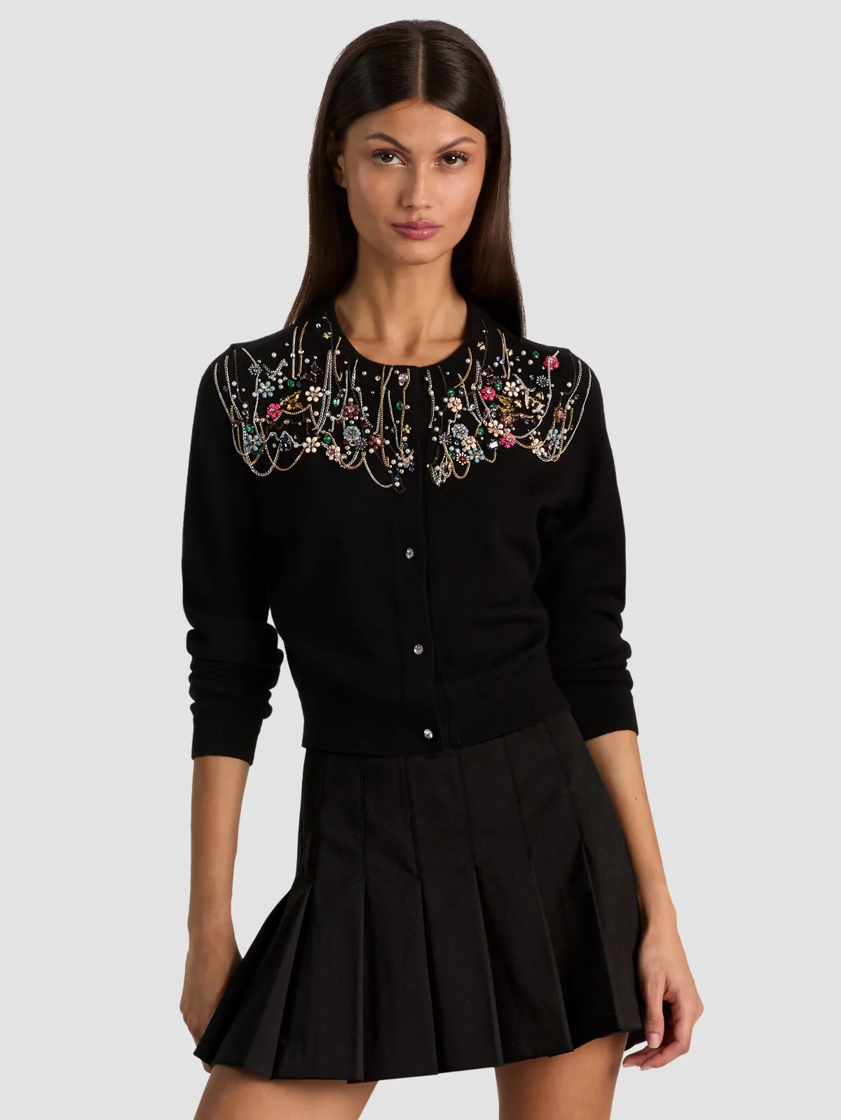 Dollie Embellished Cardigan by Alice + Olivia