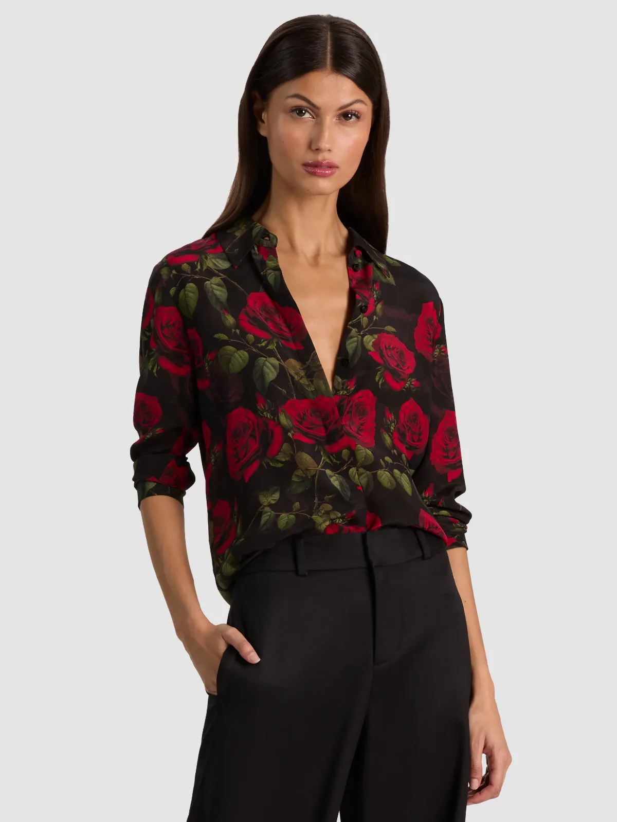 Willa Silk Blouse by Alice + Olivia