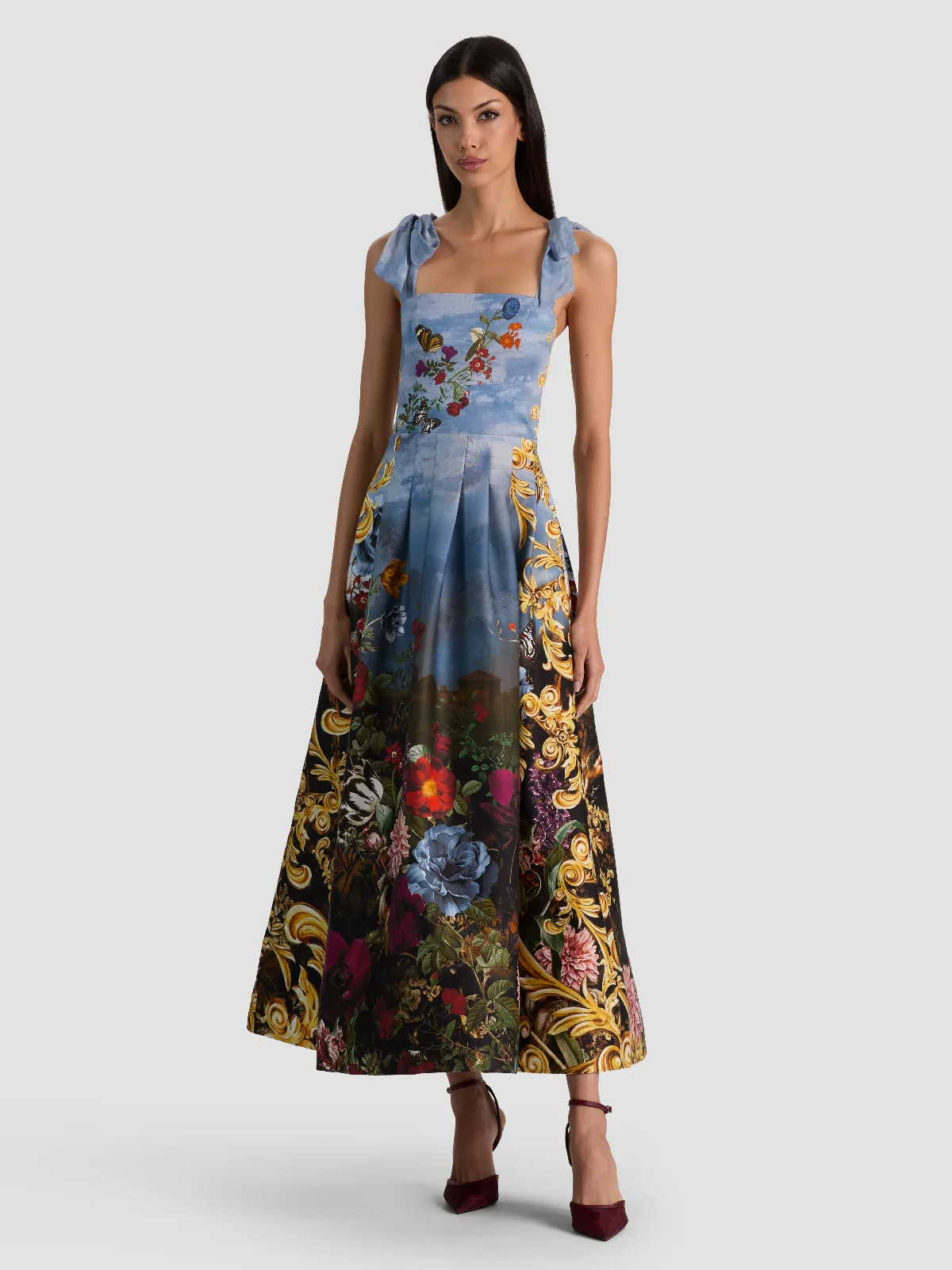 Hana Tie Strap Midi Dress