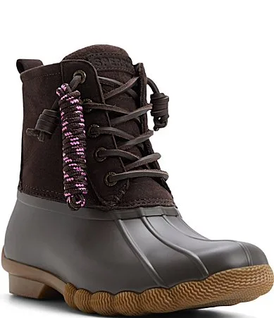 Saltwater Lace Up Waterproof Duck Booties by Sperry Top-Sider