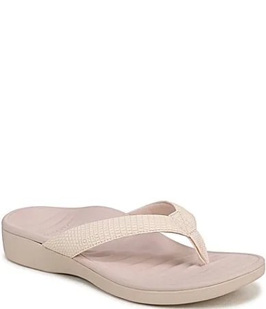 Tomales Embossed Thong Sandals by Vionic