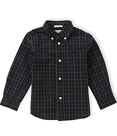 Long-Sleeve Plaid Poplin Shirt by Ralph Lauren
