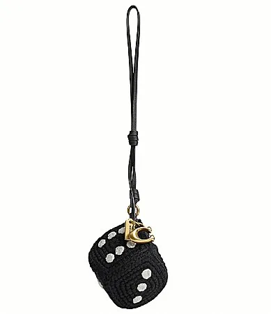 Crochet Dice Bag Charm by Coach