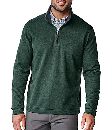 Icon Reversible Quarter-Zip Pullover by Johnston & Murphy