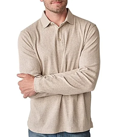 Quincy Long Sleeve Polo Shirt by Johnston & Murphy