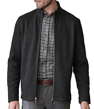 Textured Full-Zip Jacket by Johnston & Murphy