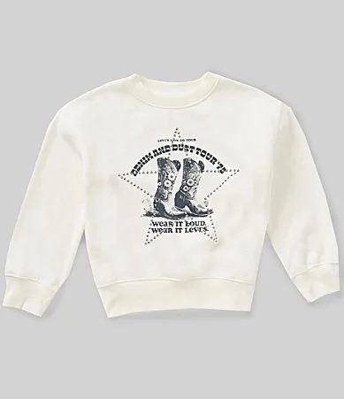Long Sleeve Denim Boots Tour Sweatshirt by Levi's