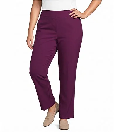 Stretch Pull-On Straight Leg Pants by Allison Daley