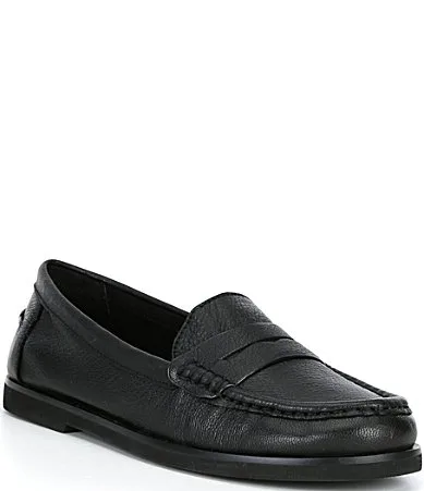 Mila Leather Penny Loafers by Alex Marie