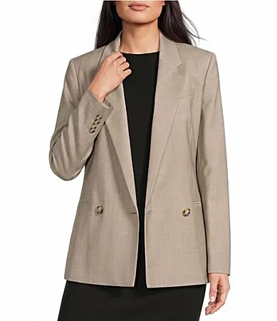 BOSS by Hugo Boss Jaleto Notch Lapel Collar Long Sleeve Double-Breasted Jacket by Hugo Boss