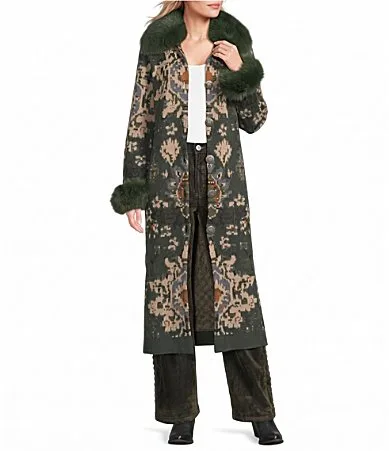 Papier Peint Duster Long Jacket by Double D Ranch