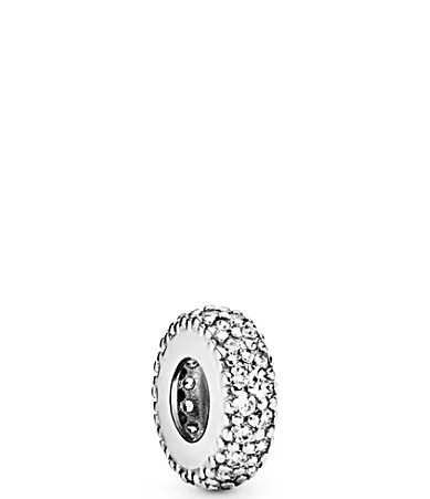 Crystal Sparkle Sterling Silver Spacer Charm by Pandora
