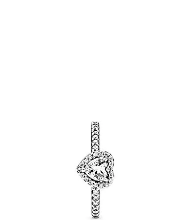 Elevated CZ Sterling Silver Heart Ring by Pandora