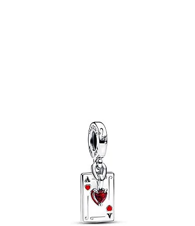 Pandora x Disney Villains Queen of Hearts Double Dangle Sterling Silver Charm by Pandora
