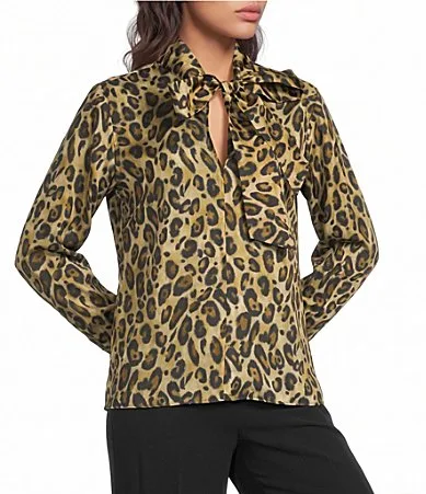 Animal Print Habutai Silk Shirt by Marella