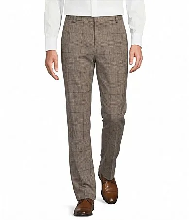 Zac Classic Fit Glen Plaid Suit Separates Dress Pants by Murano