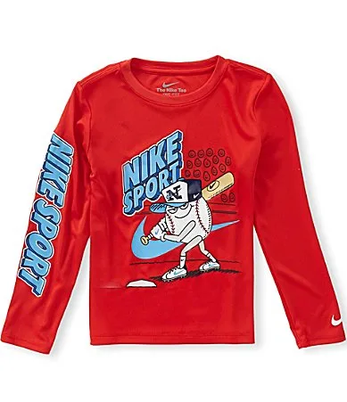 Long Sleeve Dri-Fit Graphic Tee by Nike