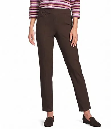 Straight Leg Pull-On Ponte Pants
